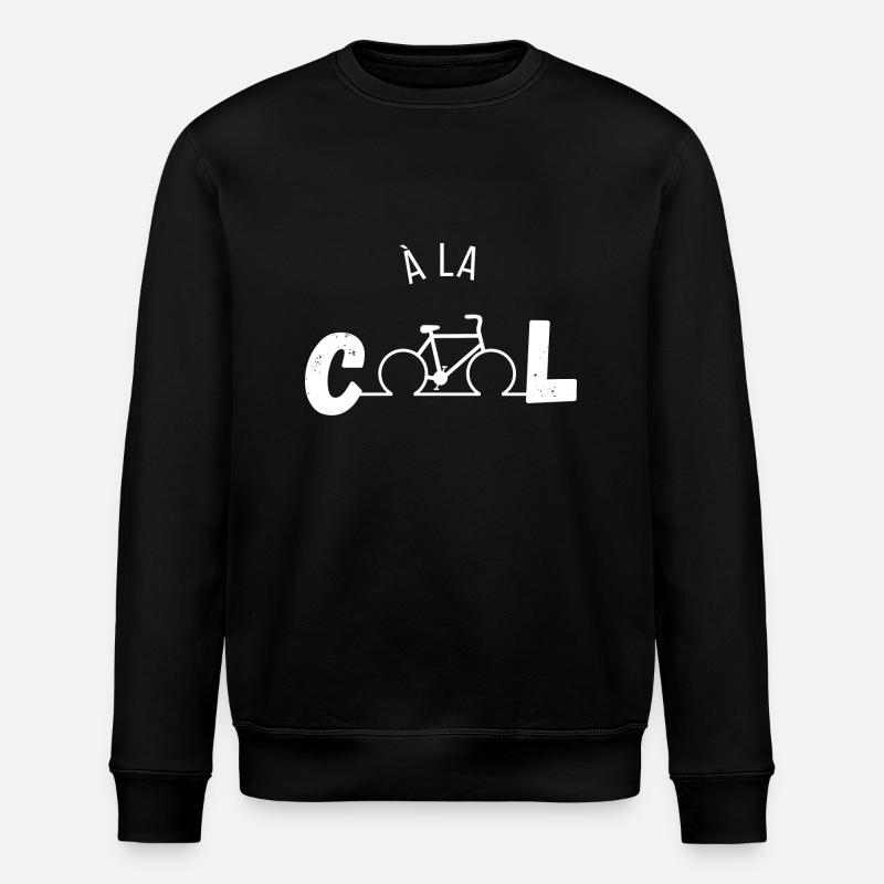 Cool - Bike Gift Idea - Stanley/Stella ROLLER Unisex Organic Sweatshirt - black