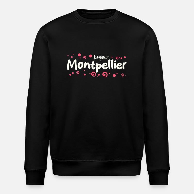 Frankreich Montpellier - Stanley/Stella Unisex Bio-Sweatshirt ROLLER - Schwarz