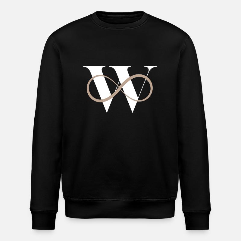 Lettre w infinie - Sweat bio ROLLER Stanley/Stella Unisexe - noir