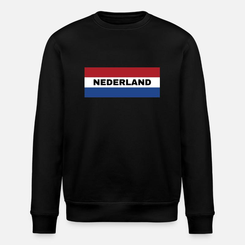 Drapeau néerlandais - Sweat bio ROLLER Stanley/Stella Unisexe - noir