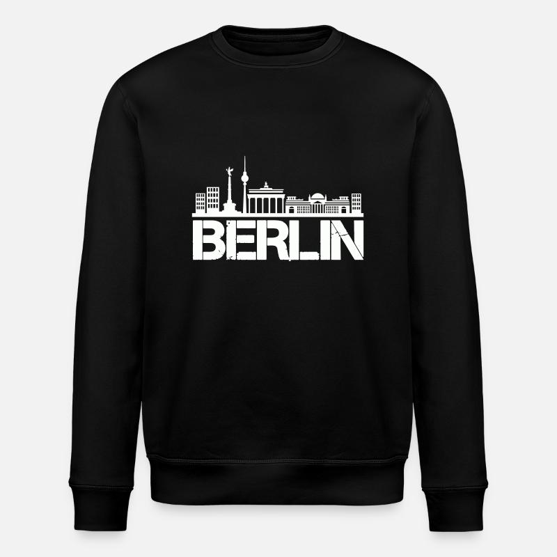 Horizon de Berlin - Sweat bio ROLLER Stanley/Stella Unisexe - noir