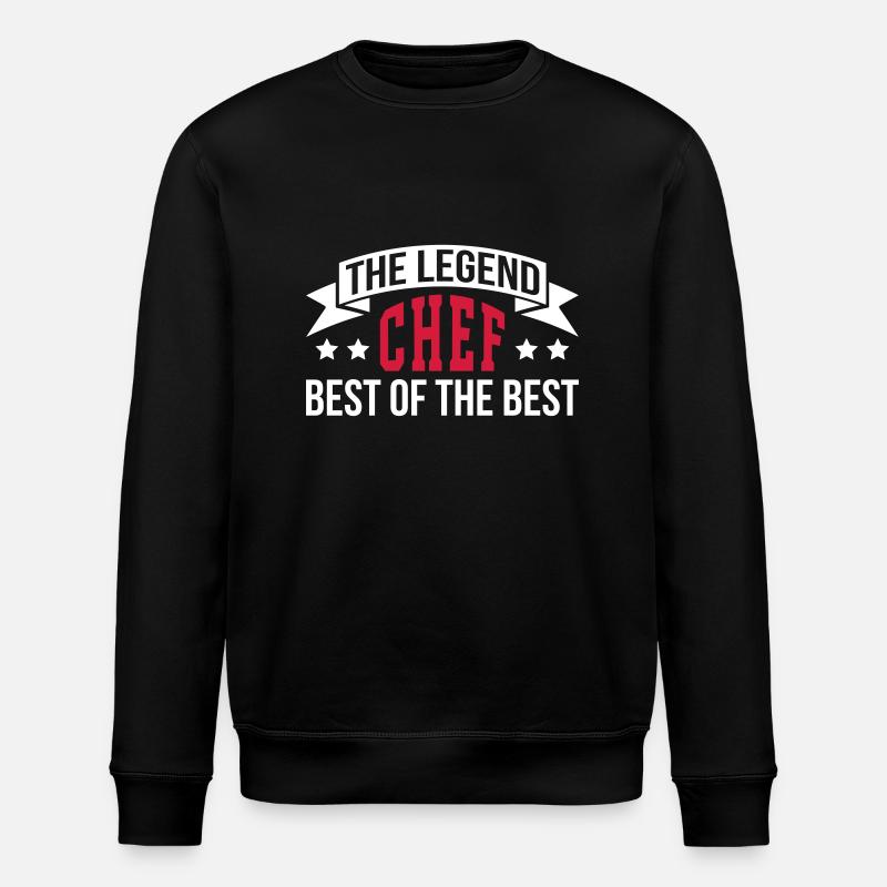 The Legend Chef - Stanley/Stella ROLLER Unisex Organic Sweatshirt - black