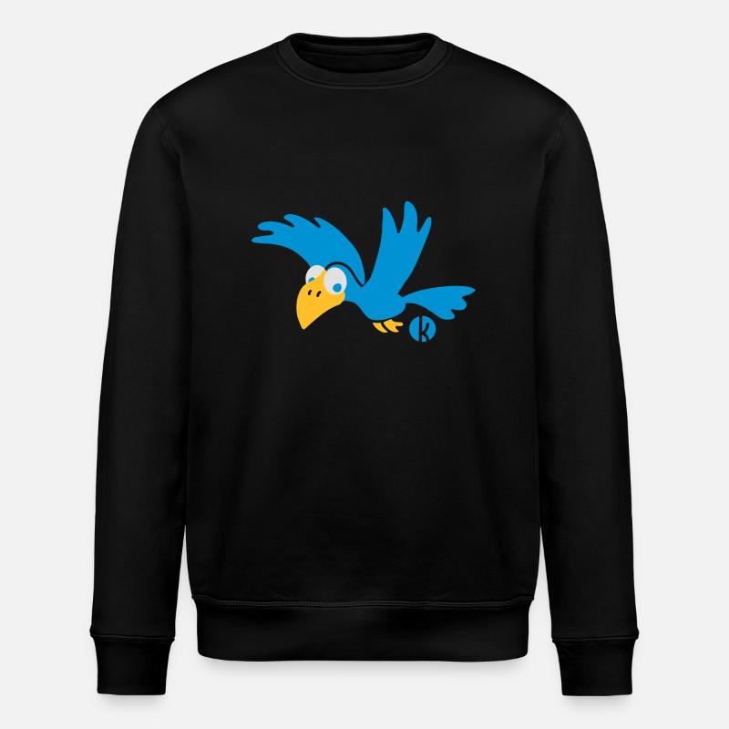 Rabe (c) - Krähe - Stanley/Stella Unisex Bio-Sweatshirt ROLLER - Schwarz