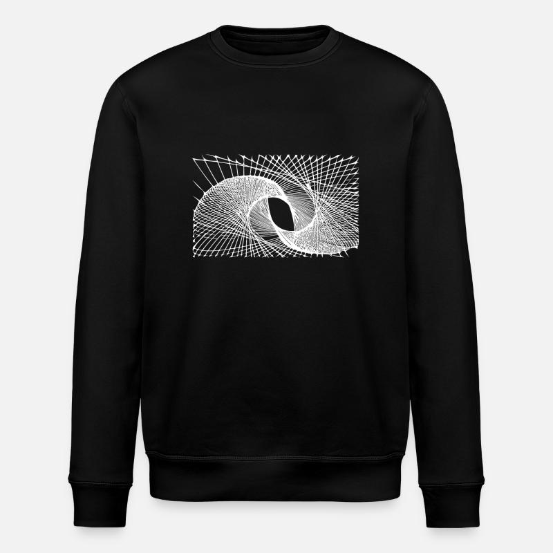 Lignes géométriques - Sweat bio ROLLER Stanley/Stella Unisexe - noir