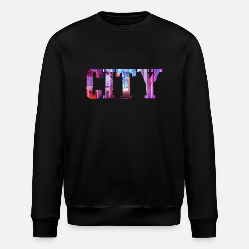 Downtown - Stanley/Stella ROLLER Unisex Organic Sweatshirt - black