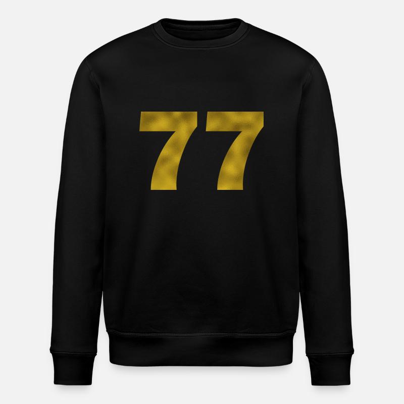 Anniversaire 77 ans - Sweat bio ROLLER Stanley/Stella Unisexe - noir