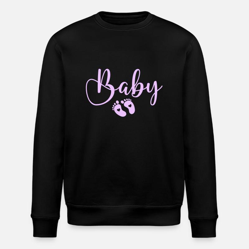 baby babyfüße - Stanley/Stella Unisex Bio-Sweatshirt ROLLER - Schwarz