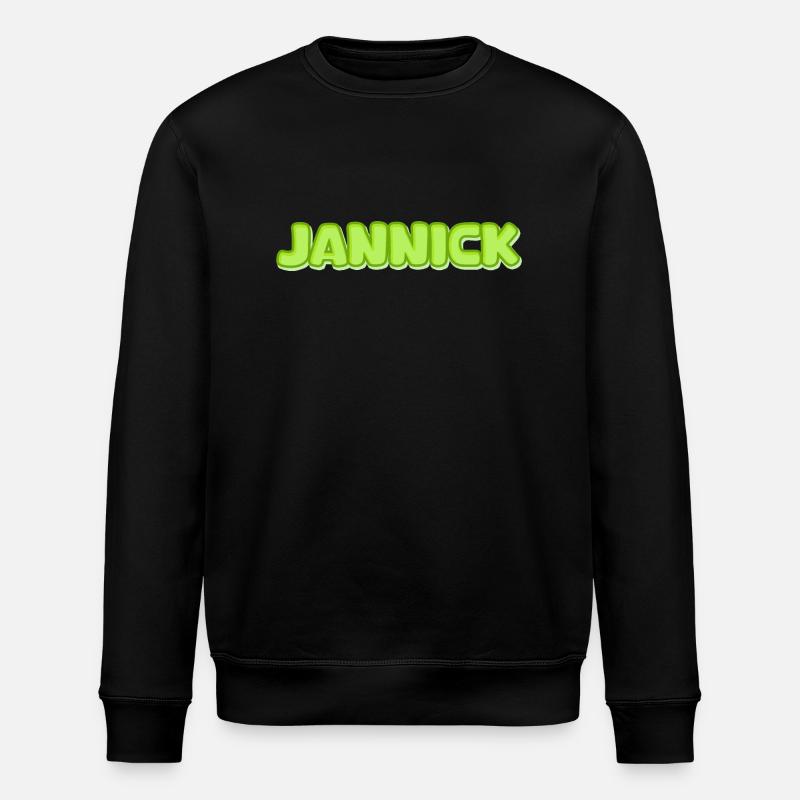 Gift for Jannick - Stanley/Stella ROLLER Unisex Organic Sweatshirt - black