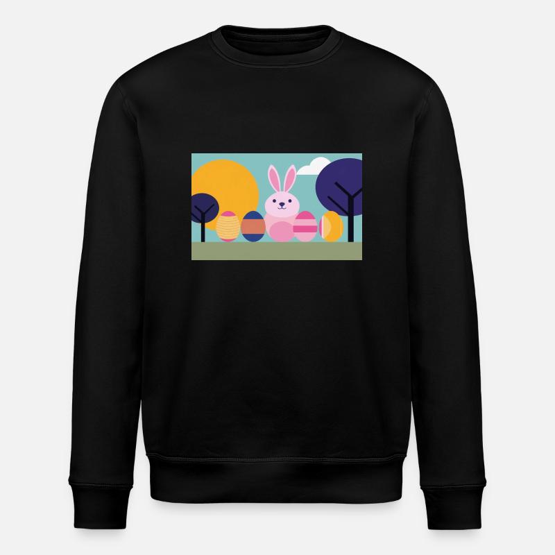 Easter Bunny No.07 - Stanley/Stella ROLLER Unisex Organic Sweatshirt - black