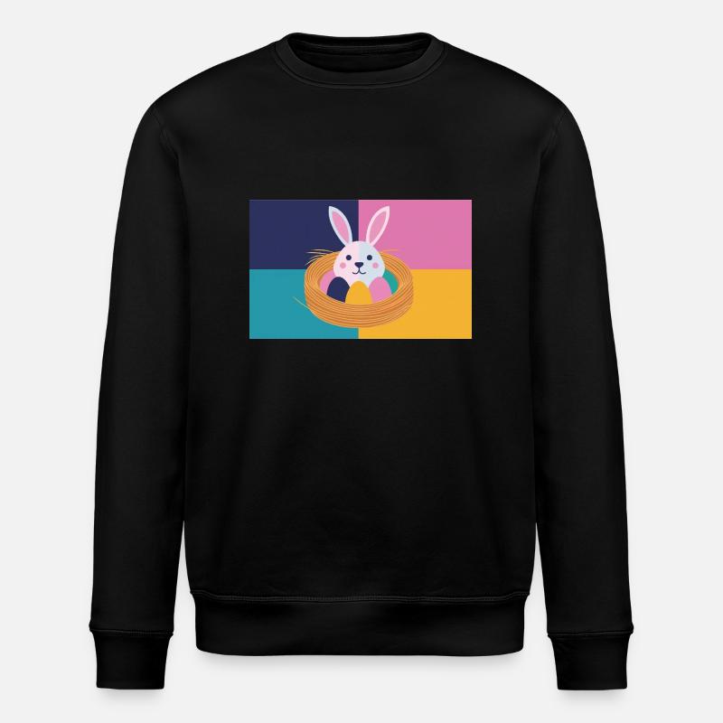 Easter Bunny No.05 - Stanley/Stella ROLLER Unisex Organic Sweatshirt - black