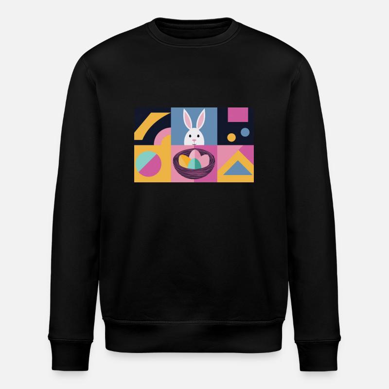 Easter Bunny No.04 - Stanley/Stella ROLLER Unisex Organic Sweatshirt - black