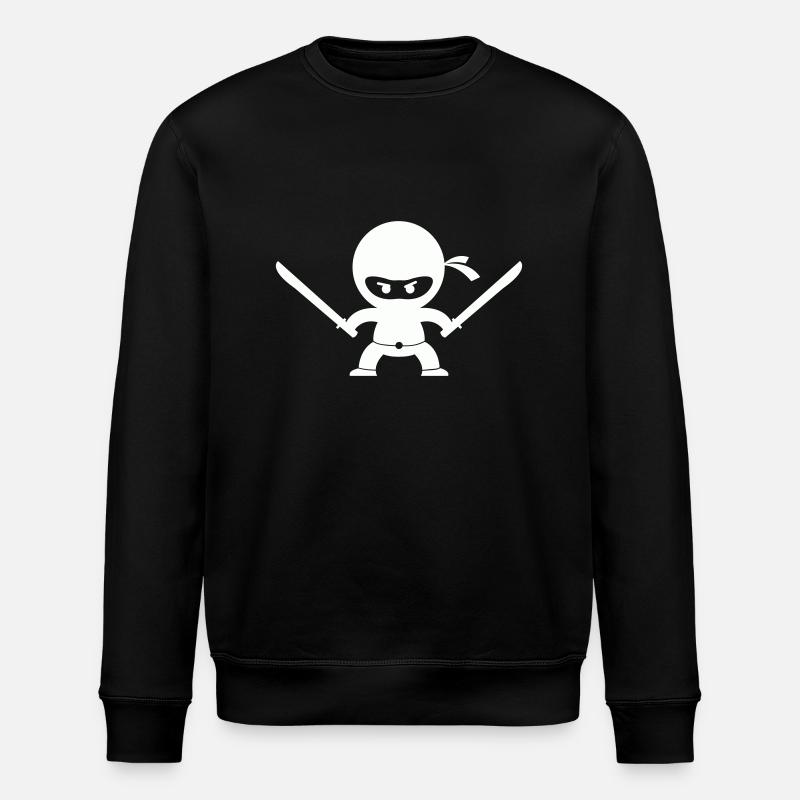 ninja - Stanley/Stella Unisex Bio-Sweatshirt ROLLER - Schwarz