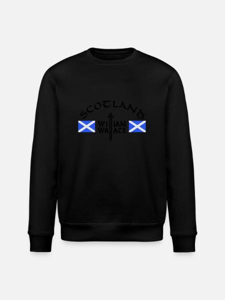 Scotland William Wallace - Stanley/Stella ROLLER Unisex Organic Sweatshirt - black
