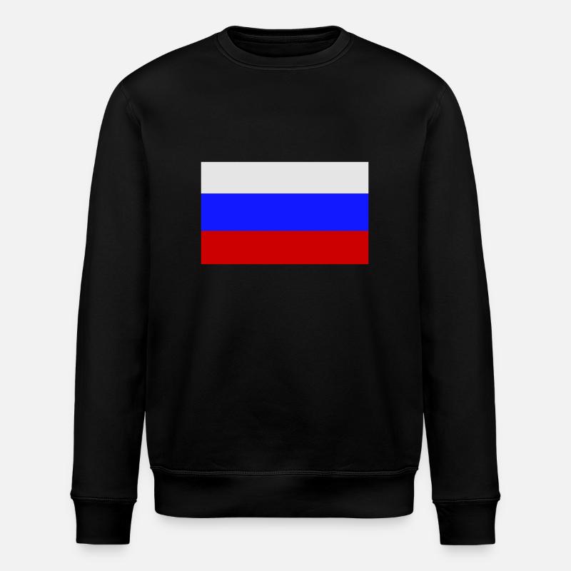 Russie, Russie, drapeau, drapeau - Sweat bio ROLLER Stanley/Stella Unisexe - noir