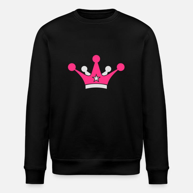 crown_2c - Stanley/Stella ROLLER Unisex Organic Sweatshirt - black