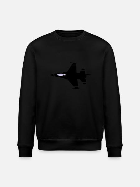 jet flying - Stanley/Stella ROLLER Unisex Organic Sweatshirt - black