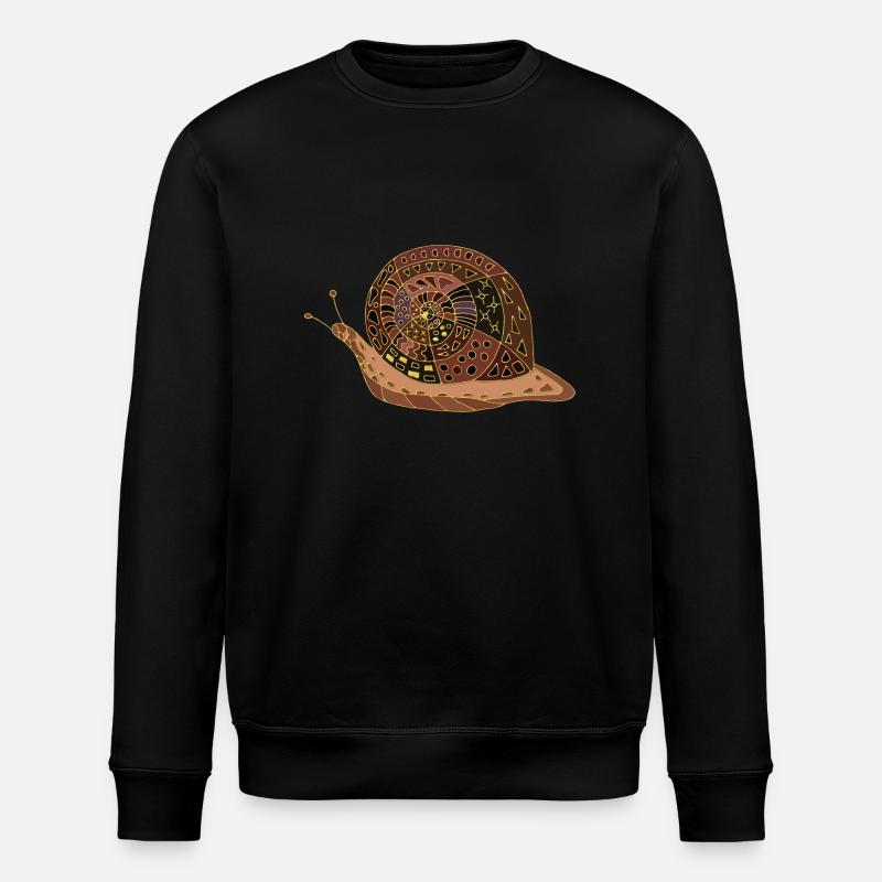 Snail - Stanley/Stella ROLLER Unisex Organic Sweatshirt - black