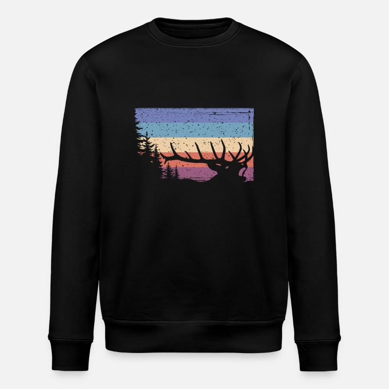 Hirsch - Stanley/Stella Unisex Bio-Sweatshirt ROLLER - Schwarz