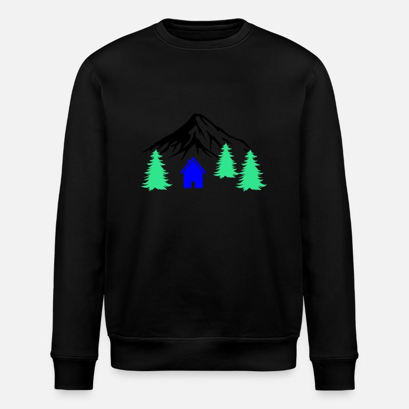Cabane Berge - Sweat bio ROLLER Stanley/Stella Unisexe - noir