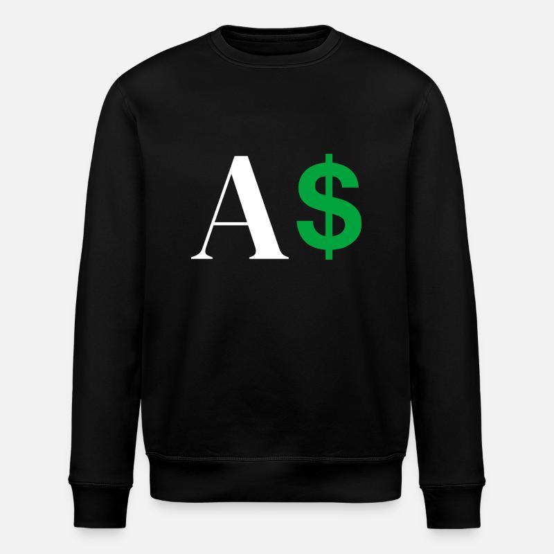 Dollar Letter - Stanley/Stella ROLLER Unisex Organic Sweatshirt - black