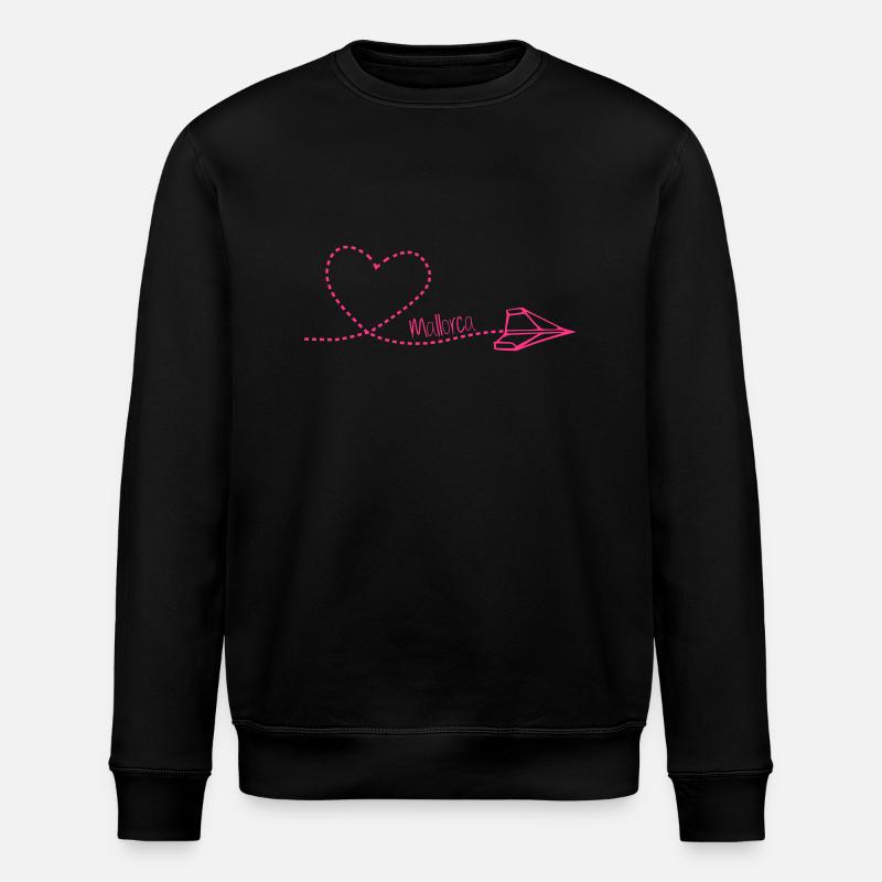 Mallorca Papierflieger - Stanley/Stella Unisex Bio-Sweatshirt ROLLER - Schwarz