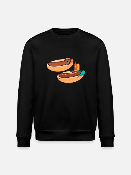 Hot sausages - Stanley/Stella ROLLER Unisex Organic Sweatshirt - black