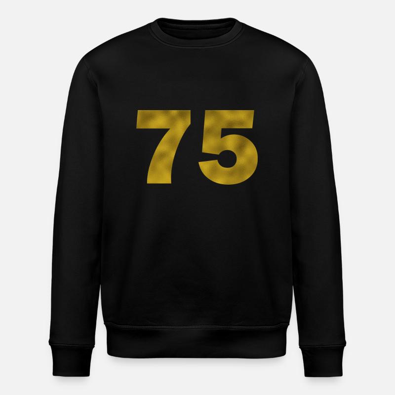 Anniversaire 75 ans - Sweat bio ROLLER Stanley/Stella Unisexe - noir