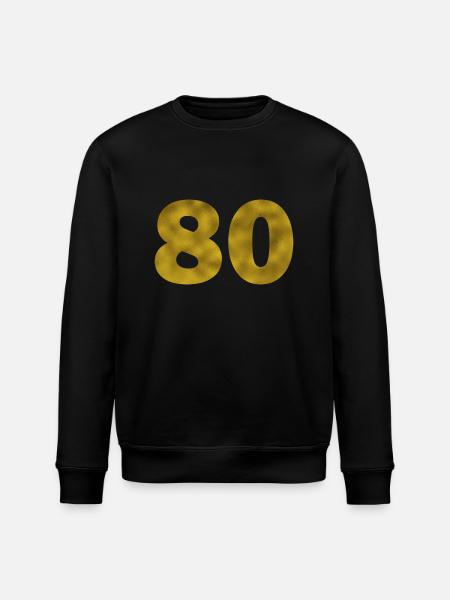 Anniversaire 80 ans - Sweat bio ROLLER Stanley/Stella Unisexe - noir