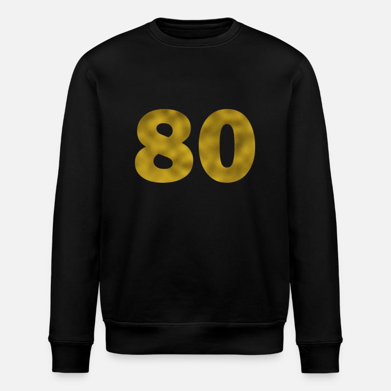 Anniversaire 80 ans - Sweat bio ROLLER Stanley/Stella Unisexe - noir