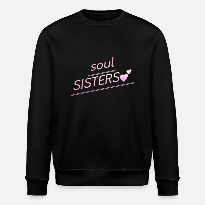 Freunde - Soul Sisters - Stanley/Stella Unisex Bio-Sweatshirt ROLLER - Schwarz