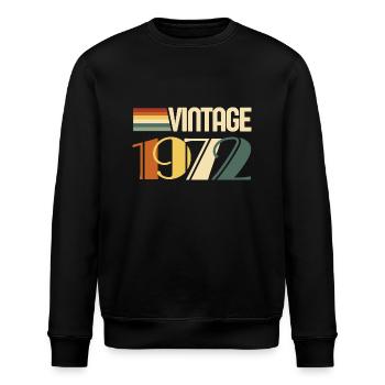 Vintage 1972-cadeau anniversaire 1972 - Sweat bio ROLLER Stanley/Stella Unisexe - noir - Devant - Nik (191cm)