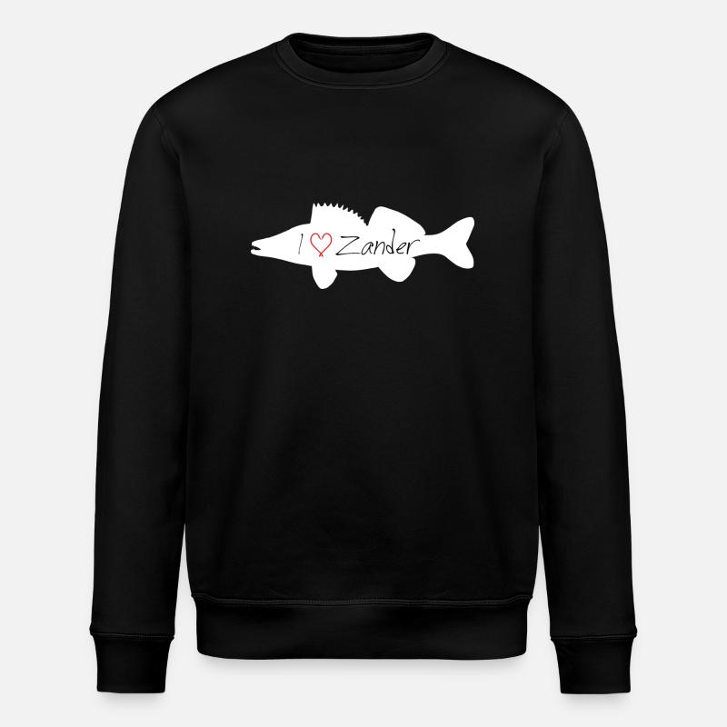 I Love Zander white - Stanley/Stella ROLLER Unisex Organic Sweatshirt - black