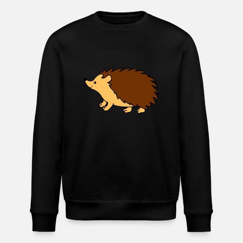 igel comic - Stanley/Stella Unisex Bio-Sweatshirt ROLLER - Schwarz