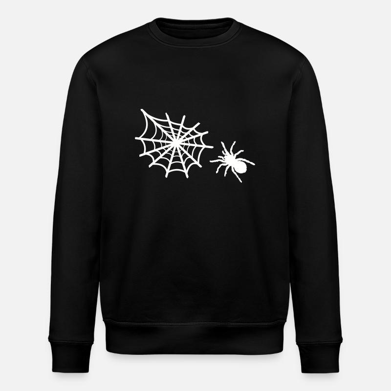 toile d’araignée - Sweat bio ROLLER Stanley/Stella Unisexe - noir