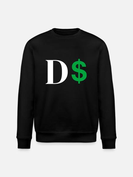 Dollar Letter - Stanley/Stella ROLLER Unisex Organic Sweatshirt - black