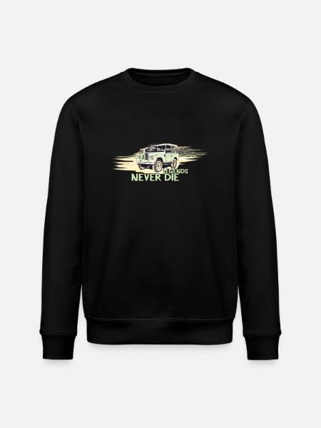 LandRover Defender Serie - Stanley/Stella Unisex Bio-Sweatshirt ROLLER - Schwarz