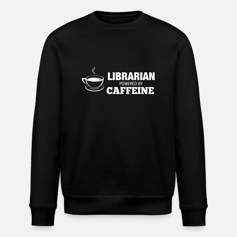 Librarian Coffee - Stanley/Stella Unisex Bio-Sweatshirt ROLLER - Schwarz