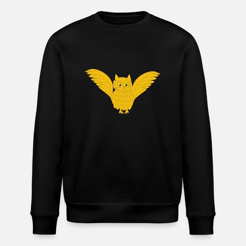Goldene Eule - Stanley/Stella Unisex Bio-Sweatshirt ROLLER - Schwarz