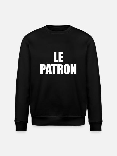 Le patron - Sweat bio ROLLER Stanley/Stella Unisexe - noir