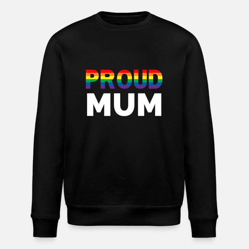 Fière maman arc-en-ciel - Sweat bio ROLLER Stanley/Stella Unisexe - noir