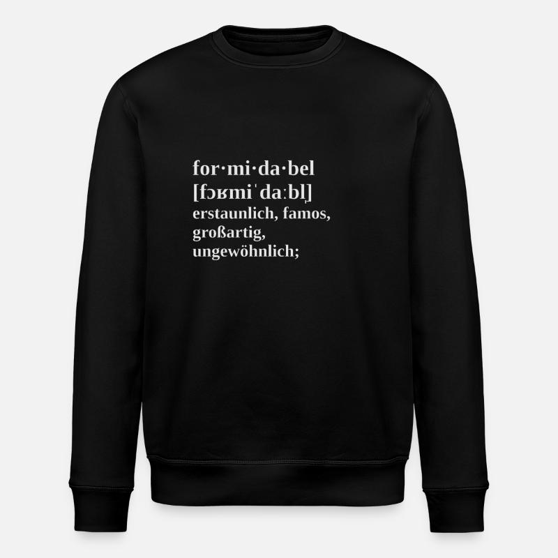 Formidable - Sweat bio ROLLER Stanley/Stella Unisexe - noir