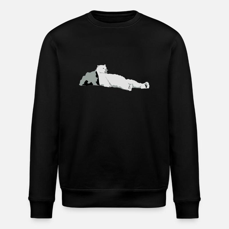 Eisbär - Stanley/Stella Unisex Bio-Sweatshirt ROLLER - Schwarz