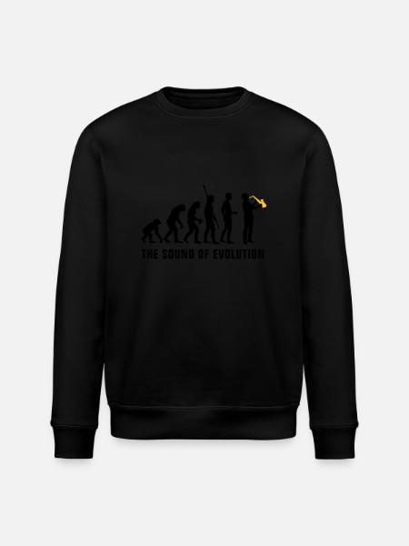 evolution_saxophon_b_2c - Sweat bio ROLLER Stanley/Stella Unisexe - noir