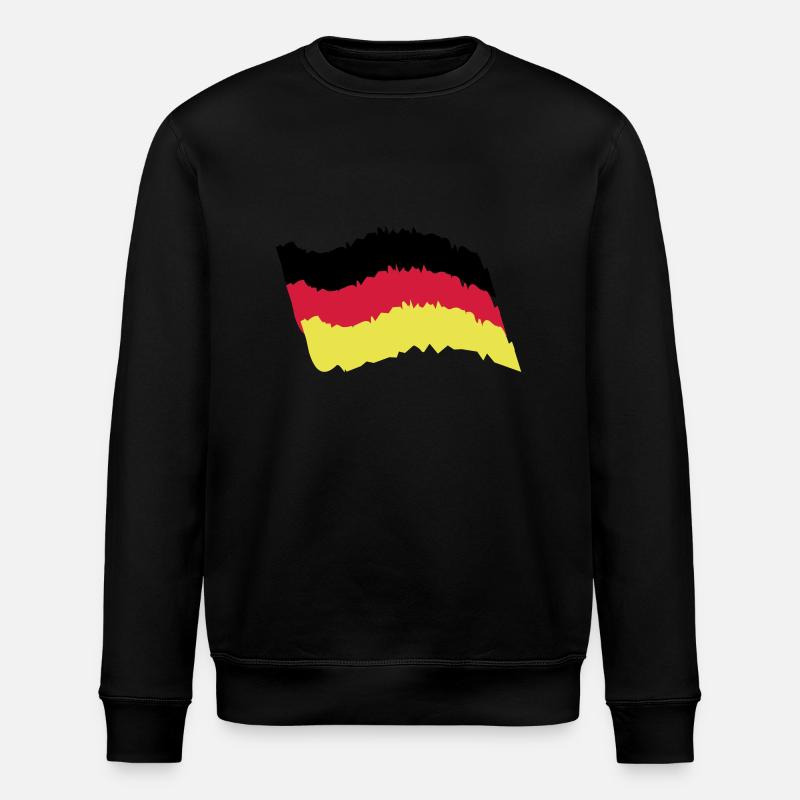 Germany Flag - Stanley/Stella ROLLER Unisex Organic Sweatshirt - black