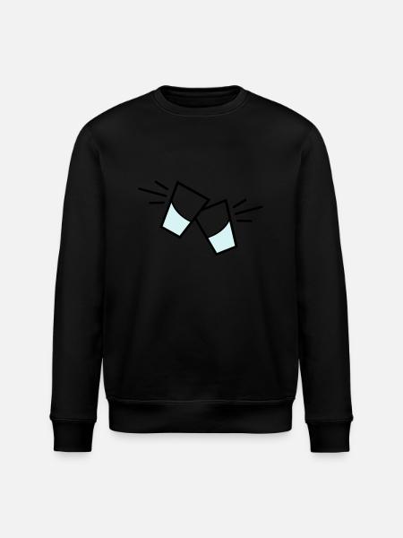 vodka glas - Stanley/Stella Unisex Bio-Sweatshirt ROLLER - Schwarz
