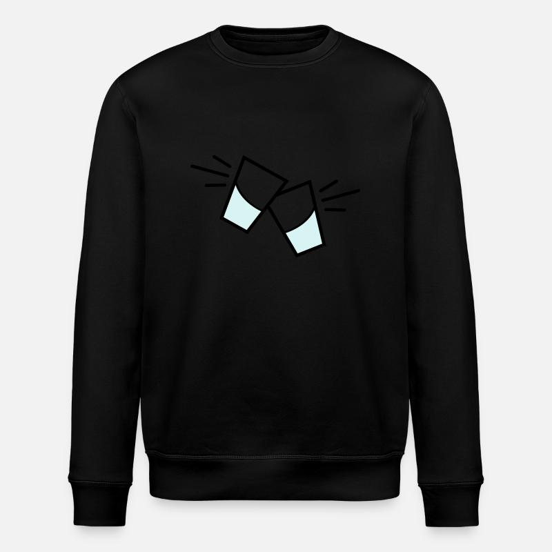 vodka glas - Stanley/Stella Unisex Bio-Sweatshirt ROLLER - Schwarz