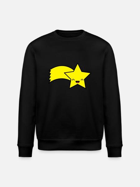 sternschnuppe_002 - Stanley/Stella Unisex Bio-Sweatshirt ROLLER - Schwarz