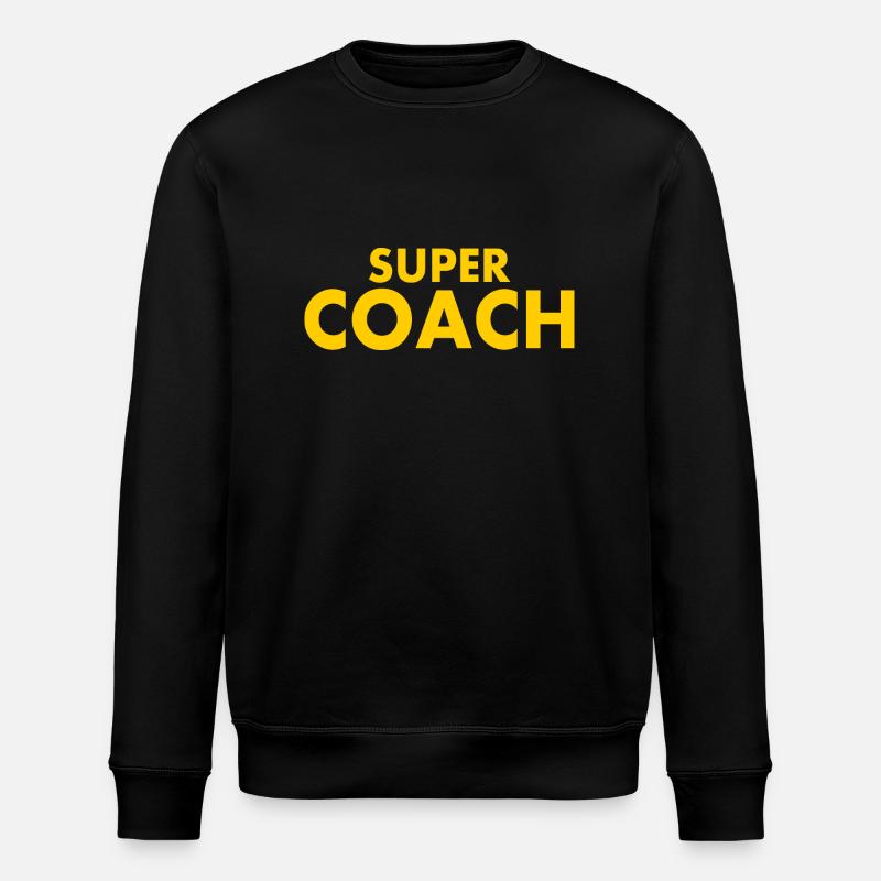 Super coach - Stanley/Stella ROLLER Unisex Organic Sweatshirt - black