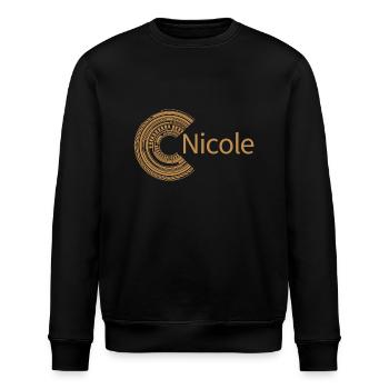 For Nicole - Stanley/Stella ROLLER Unisex Organic Sweatshirt - black - Front - Nik (191cm)