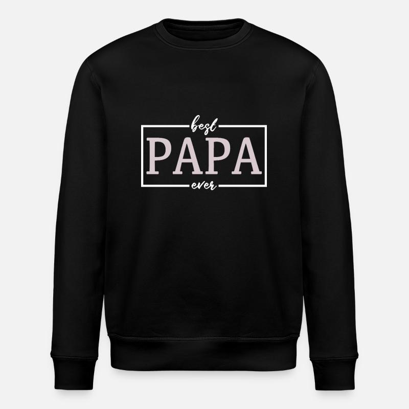 The best dad - Stanley/Stella ROLLER Unisex Organic Sweatshirt - black